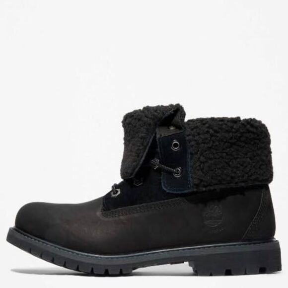 Timberland women’s warm line waterproof roll top boot Black - Picture 6 of 7